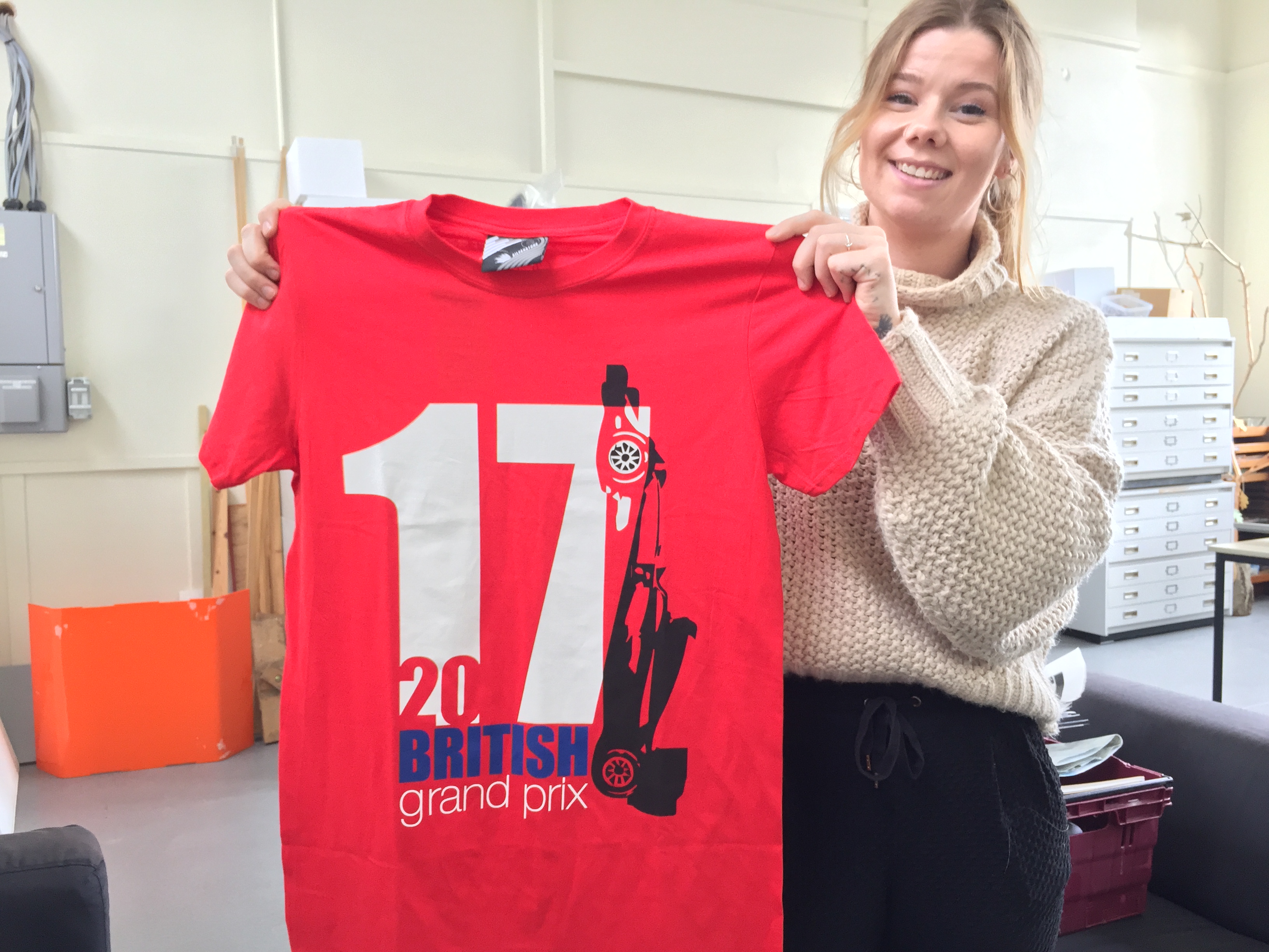 Jess's T-shirt is one of Silverstone's best sellers UON