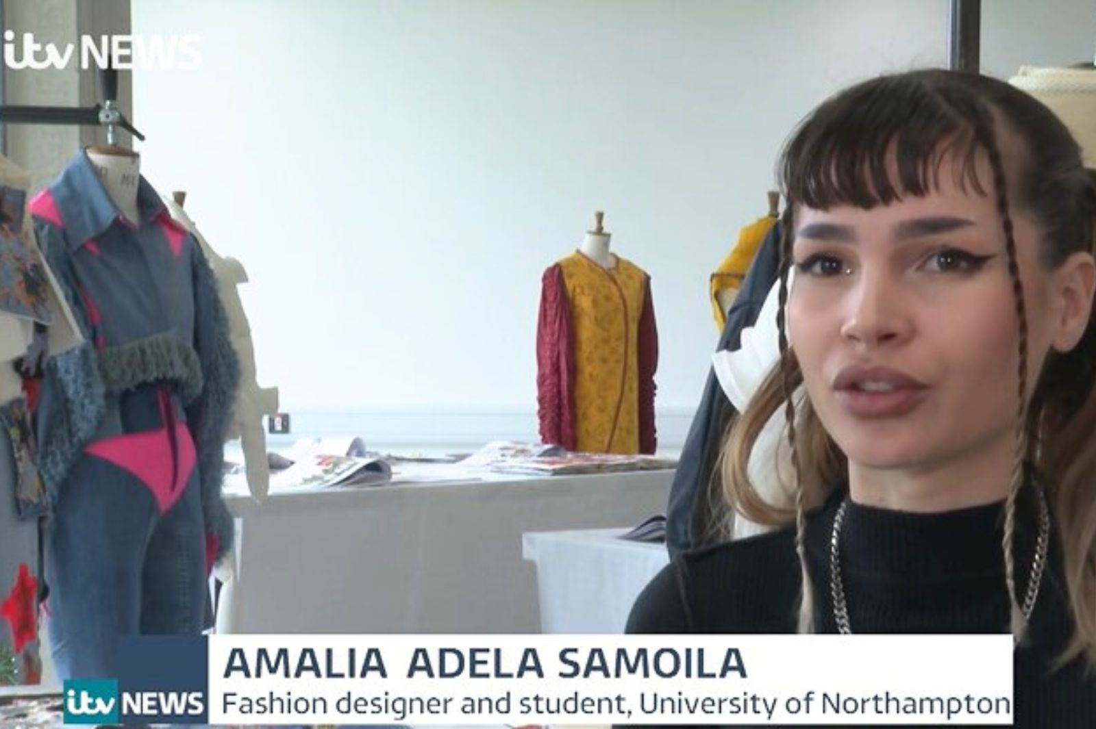 Fashion student Amalia Adela Samoila.