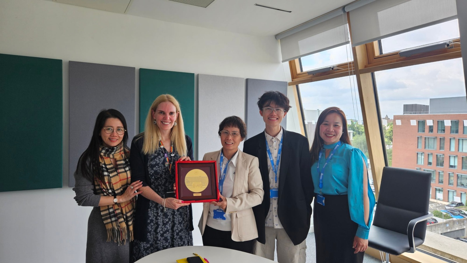 Vice Chancellor Anne-Marie Kilday and members of the Prevention of violence against women/girls to build safe spaces for women in educational universities in Vietnam project.