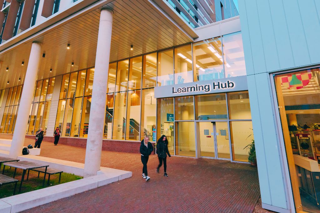 The Learning Hub at University of Northampton's Waterside Campus